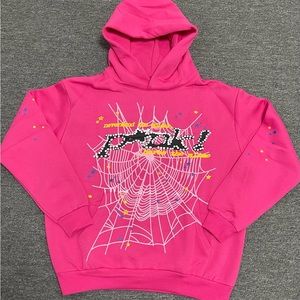 Sp5der Worldwide Punk Sweatshirt Pink